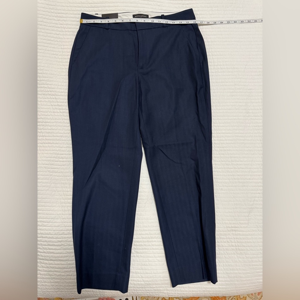 Banana Republic Curvy Alexa Navy Pants